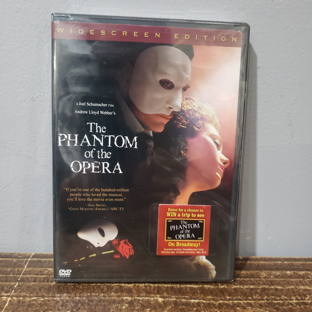 The Phantom of the Opera DVD Widescreen Edition New Sealed Musical Movie Film